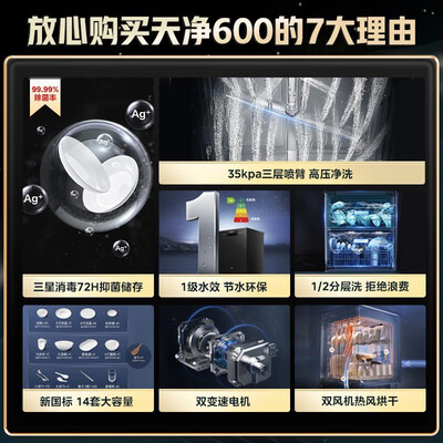 美的天净600洗碗机靠谱吗?专家为你解读技术优势!