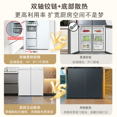 东芝 GR-RF543WI-PG1C5冰箱 543升 超薄四开门设计靠谱吗,揭秘内幕(东芝冰箱和松下冰箱哪个更好)-图片5