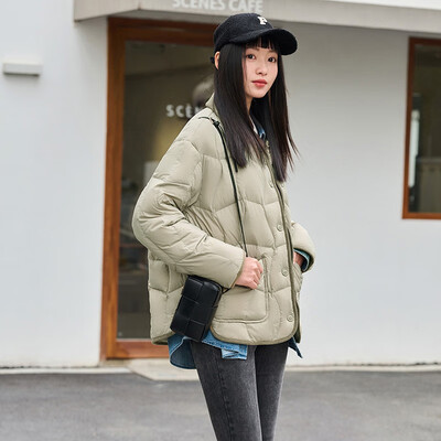 坦博尔羽绒服TD236266女短款奶茶棕是否值得入手(坦博尔羽绒服质量怎么样)-图片1