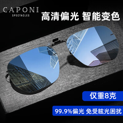 偏光墨镜夹片哪家好（CAPONI变色偏光墨镜夹片套镜近视太阳镜是否值得入手）-图片6