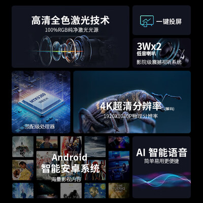 爱国者（aigo）H02 投影仪家用 1080P高清