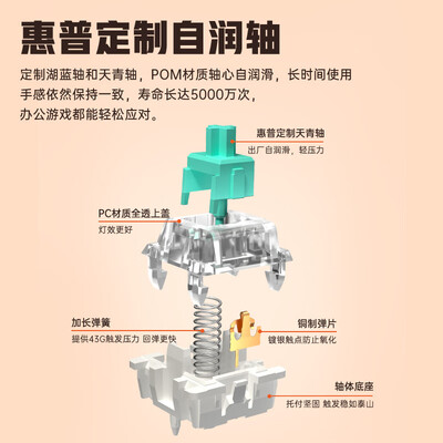 惠普机械键盘质量怎么样，过来说七点优势！