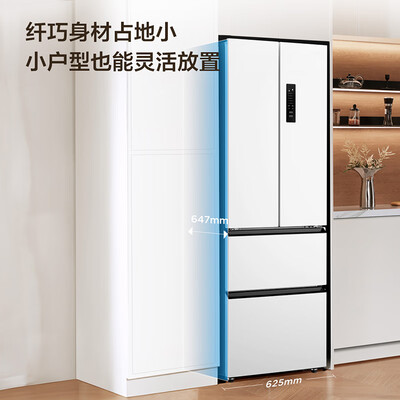 TCL R321V5-D冰箱321升四开门风冷无霜好不好(tcl冰箱和美的冰箱哪个质量好)-图片1
