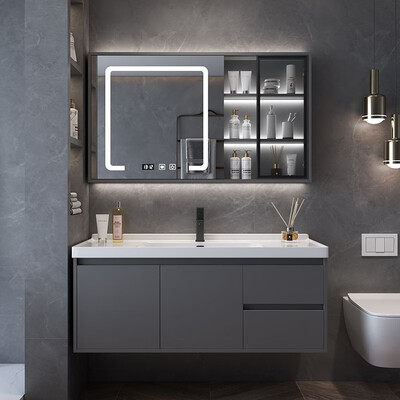 恋派浴室柜 珠光灰 100cm洗手盆怎么样(恋派洗手盆怎么样)-图片5