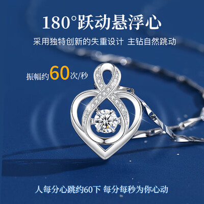 Winy莫桑石跳动的心银项链 WNY-MD-2024质量如何（唯一银饰算什么档次）-图片5