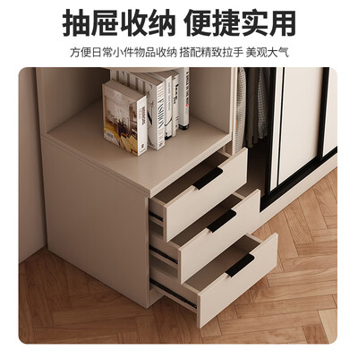 桂木咖卧室三门衣柜 1.6米简易衣柜好不好（桂木咖卧室三门衣柜 1.6米简易衣柜值得手入吗）-图片5