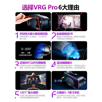 ABDT 4K VR眼镜 蓝光+遥控器3d眼镜值得手入吗（ABDT 4K VR眼镜 蓝光+遥控器3d眼镜质量烂不烂）-图片1