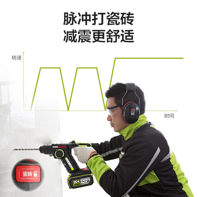 威克士电锤we和wu区别（威克士20V无刷电锤WU380S冲击钻到底如何,值得入手吗）-图片4
