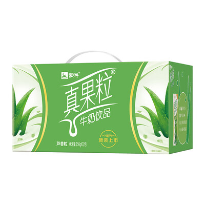 蒙牛｜真果粒250g×12盒（草莓/黄桃/芦荟/椰果/蓝莓味随机）