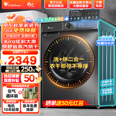 小天鹅 615 10公斤洗烘一体滚筒洗衣机到底如何,值得入手吗（小天鹅洗衣机怎么样）-图片1
