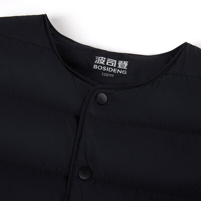 波司登 8056 羽绒马甲 黑色 140/64码质量烂不烂（波司登 8056 羽绒马甲 黑色 140/64码质量如何）-图片1