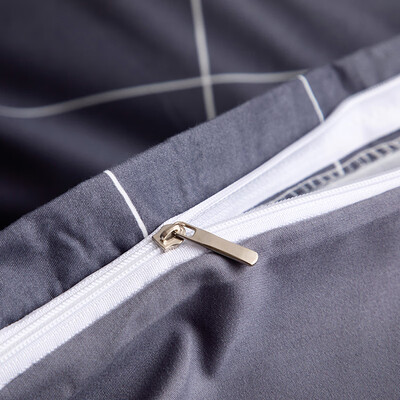 無印良品 亲肤水洗棉四件套星光条纹 200*230cm MUJI-TJ22-61