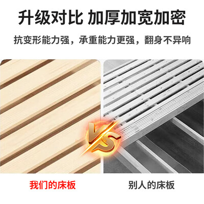 波仔橡胶木床1.8m双人床+5cm床垫椰棕床垫质量烂不烂（波仔橡胶木床1.8m双人床+5cm床垫椰棕床垫是否值得入手）-图片3