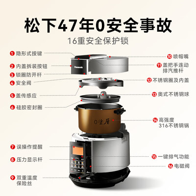 松下高压锅ps508和s50k8(松下5L电压力锅PSS501不锈钢电饭煲到底如何,值得入手吗)-图片4