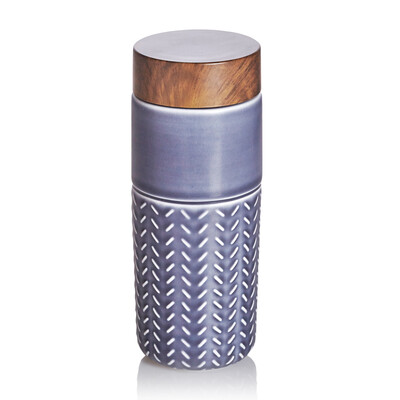 乾唐轩 101元素随身杯（木纹盖）330ml（双层）