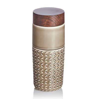 乾唐轩 101元素随身杯（木纹盖）330ml（双层）