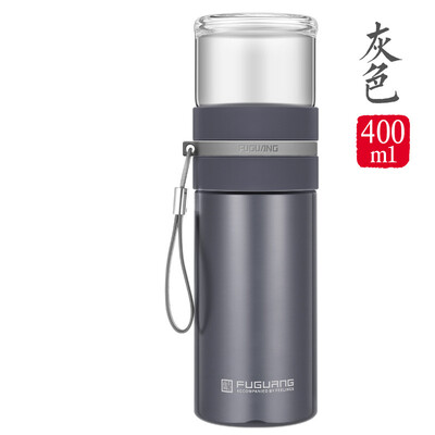 富光 保温杯大容量茶水分离泡茶杯男女不锈钢 S1609-400