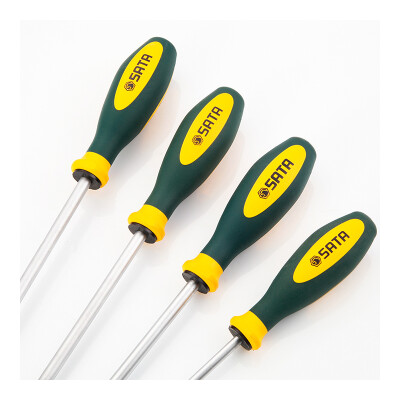 世达 SATA 63608 G系列三色柄十字形螺丝批 进口螺丝刀#0x80mm