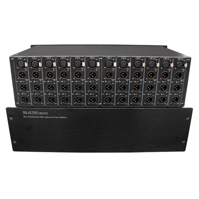 JQ AUDIO MLS1213音频隔离器分配器 广播级音频信号分配隔离器12进36出音分 话分 黑色