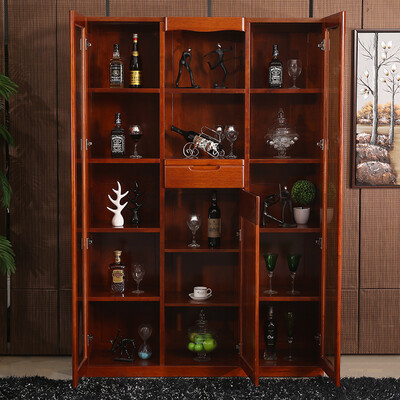 AILVJU 实木酒柜 海棠木三门 琥珀红红酒柜质量烂不烂(AILVJU 实木酒柜 海棠木三门 琥珀红红酒柜怎么样)-图片3