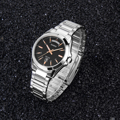 卡西欧(casio)石英男表 时尚商务防水钢带男表 mtp-1370d-1a2vdf -