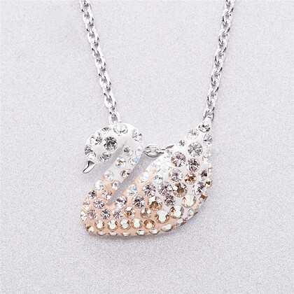 swarovski 施华洛世奇 时尚渐变天鹅 iconic swan 女锁骨链 项链 女友