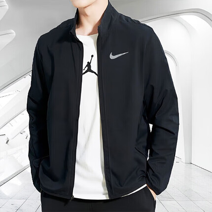 耐克(NIKE)运动外套男 AS M NK DF FORM JKT 梭织透气夹克 FB7500-010 XL