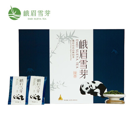 峨眉雪芽 高山绿茶 2023新茶峨眉山春季茶叶礼盒装 200g
