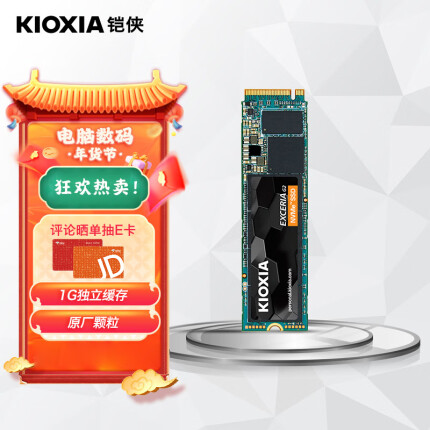 铠侠（Kioxia）1000GB SSD固态硬盘 NVMe M.2接口 EXCERIA G2 RC20系列
