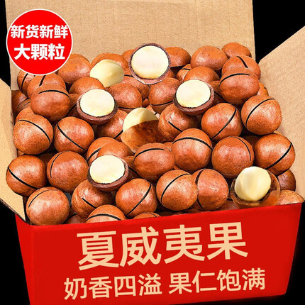 松香佳人夏威夷果坚果大颗粒奶油原味每日坚果炒货干果孕妇休闲零食年货 夏威夷果 奶油味500g(中颗)