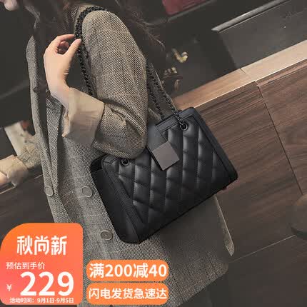 viney牛皮包包女包轻奢腋下包妈妈中年斜挎包女百搭小众菱格链条包手提包品牌高级感女生闺蜜生日礼物送女友老婆女朋友母亲实用走心