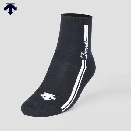 DESCENTE GOLF 迪桑特高尔夫FIELD系列 女子袜子秋季新品 BK-黑色 均码