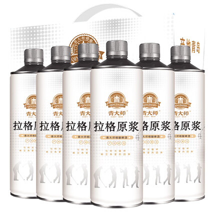 青大师青岛精酿原浆啤酒黄啤桶装整箱礼盒装大麦拉格1L*6桶/箱