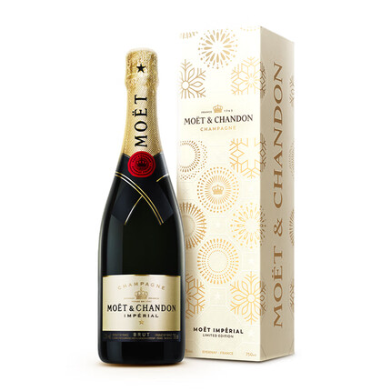 酩悦Moet & Chandon法国进口 香槟 葡萄酒 750ml 璀璨星愿限定礼盒