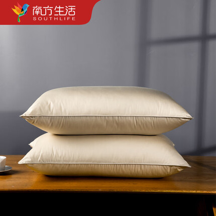 南方生活 枕头枕芯 80S柔赛丝枕 卡其48*74cm 线下专柜同款