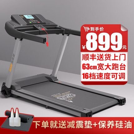 大学生 DXS跑步机家庭用电动智能走步机可折叠家用小型减肥运动健身器材 豪华版/46cm宽跑带/蓝牙音乐