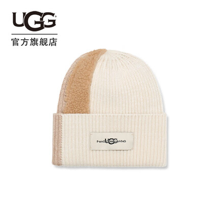 UGG x Feng Chen Wang 冬季男女同款合作款毛线帽 1143274 BCHST | 米黄色/栗色 O/S