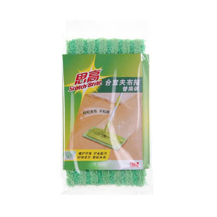 3M思高 F5夹布平板拖把原装替换布 1片装