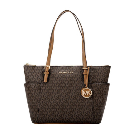 MICHAEL KORS礼物MK女包JET SET ITEM单肩手提包 棕色