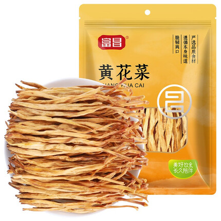 富昌 黄花菜150g 山西特产 山珍南北干货 金针菜干 煲汤配菜 忘忧草