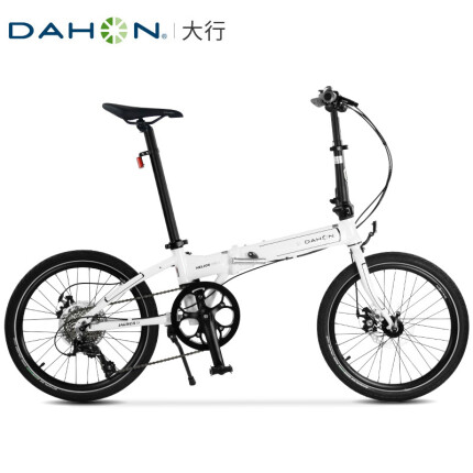 大行（DAHON） 折叠自行车P8碟刹款20寸8速成人男女铝合金单车D8 KBA083 丽面白