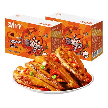 劲仔 小鱼仔零食小鱼干 混合味 10g*40包