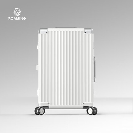 漫游2108行李箱拉杆箱大容量男女旅行箱包密码箱皮箱子20英寸珍珠白
