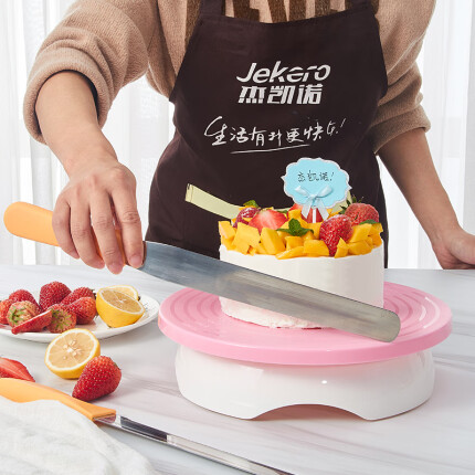 杰凯诺 烘焙工具蛋糕转盘裱花转台工具套装奶油抹刀面包蛋糕切刀 吐司锯齿刀