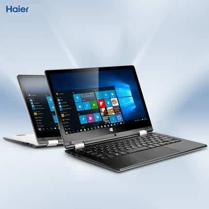 海尔11.6英寸笔记本电脑超轻薄本迷你便携手写触屏游戏本学生上网手提电脑商务办公超极本 Intel四核16G内存512G固态-双频WIFI