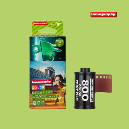 Lomography ISO 100/400/800 彩色负片胶卷 一盒三卷 135 120 彩色负片 - ISO 800 135格式