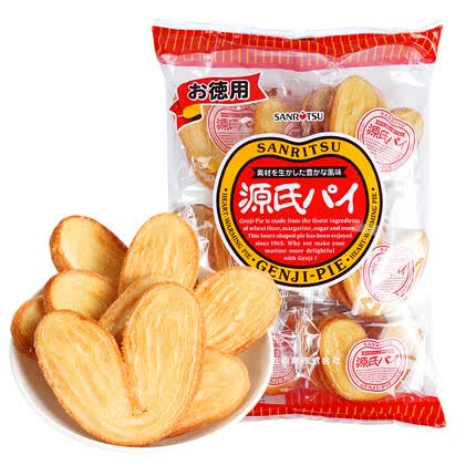 SANRITSU进口三立德用蝴蝶酥饼干糕点父亲节节日礼物儿童休闲零食24枚