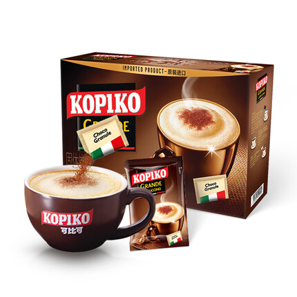 可比可（KOPIKO）豪享卡布奇诺咖啡 三合一速溶咖啡粉冲调饮品24包726g 印尼进口
