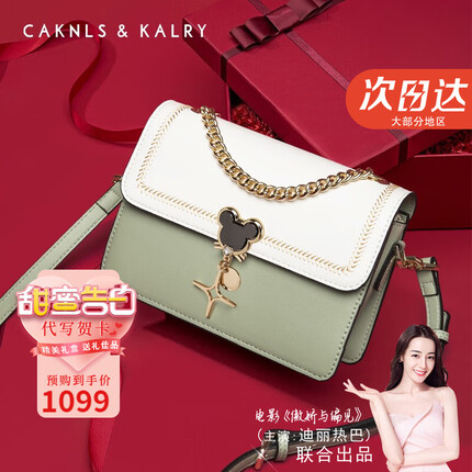 CAKNLS KALRY CK轻奢包包女包单肩包女士斜挎包七夕情人节生日礼物送女友老婆 抹茶绿 纪念日生日礼物送女友老婆礼盒装