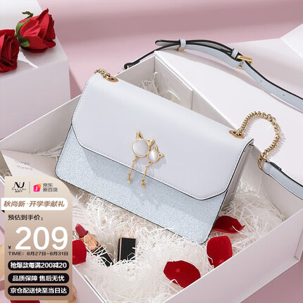 纽芝兰（NUCELLE）包包女包新百搭ck轻奢风女士包包单肩斜挎小众ins女生包包送女朋友老婆生日礼物